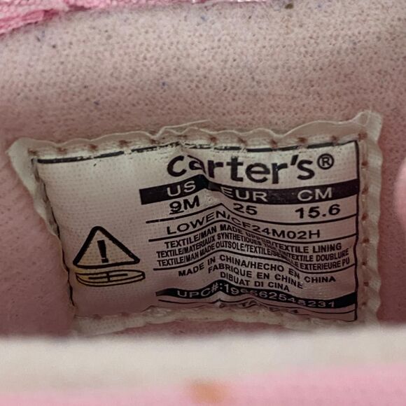 Carter's Light Up Pink Purple Yellow Waterproof Snow Boots US 9 TODDLER - Picture 7 of 8